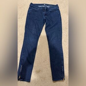 7 For All Mankind Dark Blue Skinny Jeans